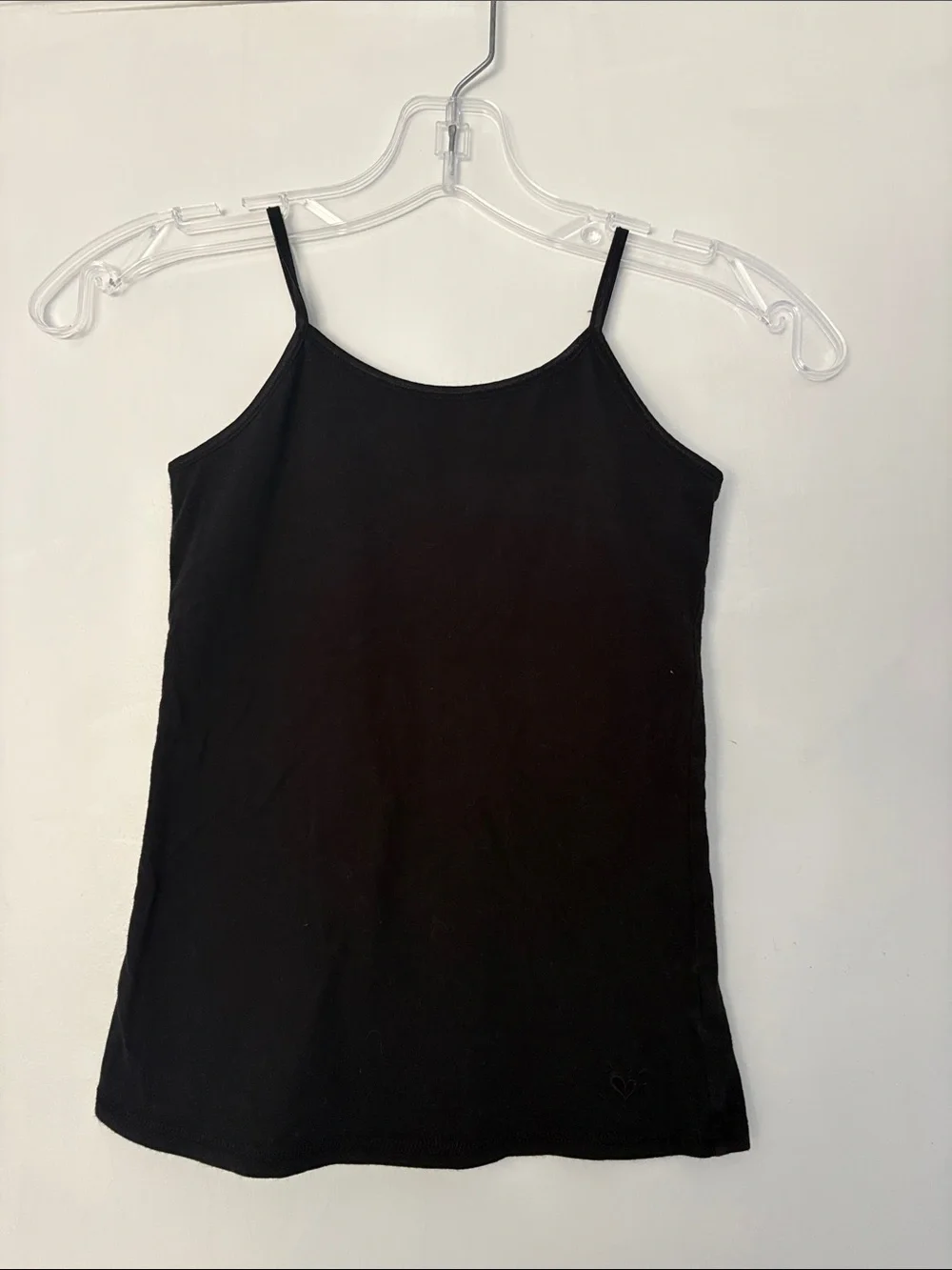 Justice Black Slim Spaghetti Strap Camisole